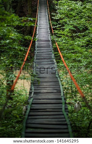 Wooden Suspension Bridge Stock Images, Royalty-Free Images ...