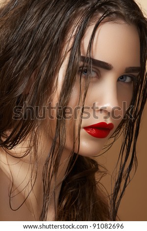 Hot Young Woman Model Sexy Dark Stock Photo 91506302 - Shutterstock