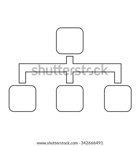 Tree Structure Icon Illustration Stock Vector 342666551 - Shutterstock