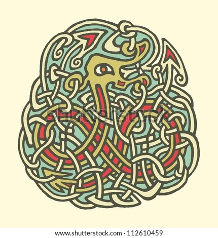 ethnic tribal native celtic viking snake stock vector 112289417 ethnic tribal native celtic viking snake stock vector 112289417