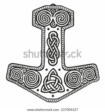 hammer thor viking magic warrior norse stock vector 237004327 hammer thor viking magic warrior norse stock vector 237004327