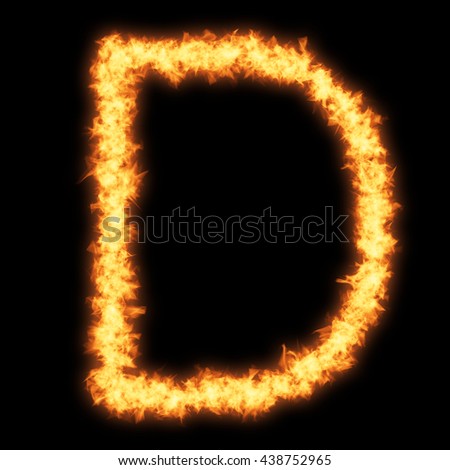 Letters Symbols Fire Letter D Stock Illustration 133464947 - Shutterstock
