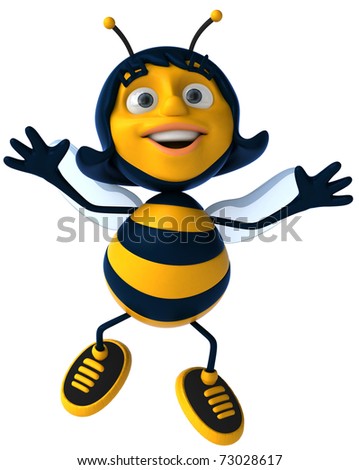 Cartoon Character Series Strong Bee Stock Vector 32843041 - Shutterstock