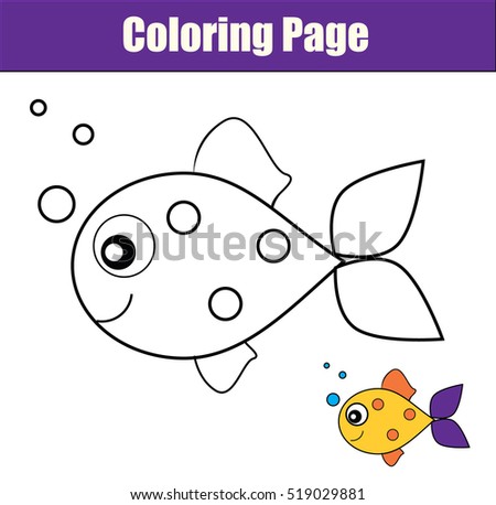 baby fish coloring pages portrait - photo #18