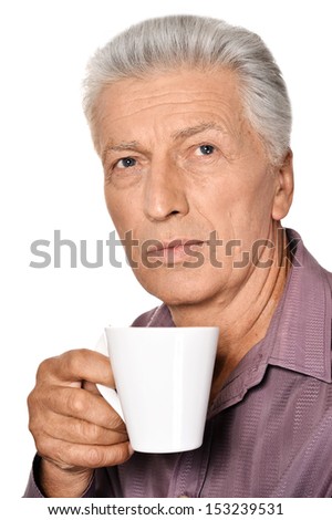 Old Man Drinking Tea Stock Photos, Images, & Pictures | Shutterstock