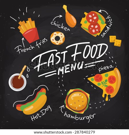 Giraffarte s food posters set on Shutterstock