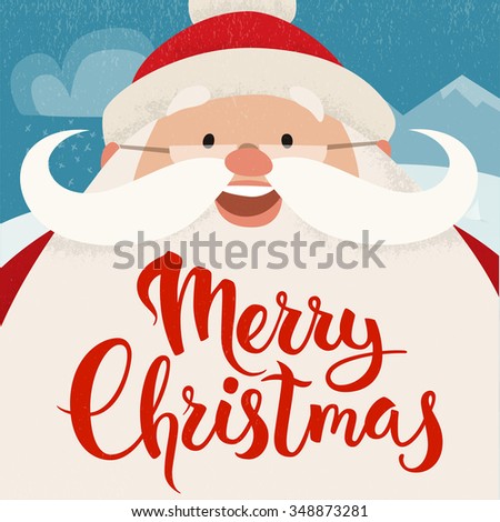 Merry Christmas Vector Card Funny Christmas 스톡 벡터 348873281 - Shutterstock