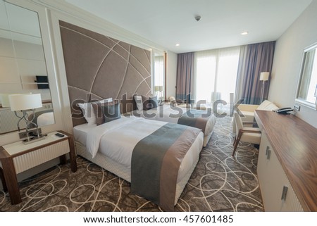 Modern Hotel Room hotel modern stock images, royalty-free images & vectors Modern Hotel Room hotel modern stock images, royalty-free images & vectors