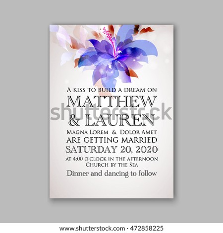 Wedding Invitation Templatesweet Wedding Bouquets Rose Stock Vector 472858351 Shutterstock Orchid Wedding Invitation Template