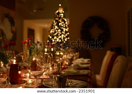 Formal Christmas Dinner Stock Photo 2351898 - Shutterstock