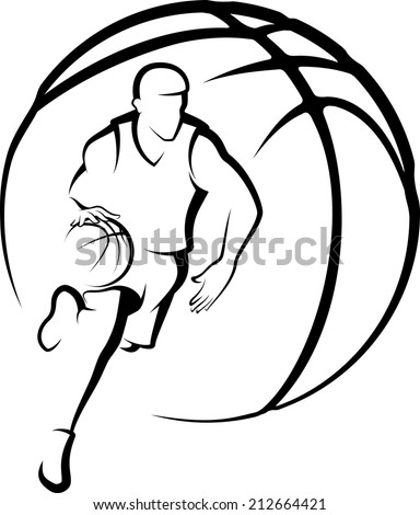 Girl Basketball Grunge Ball Stock Vector 141915793 - Shutterstock