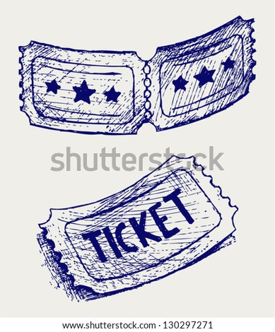 ticket drawing stock images royalty free images vectors shutterstock