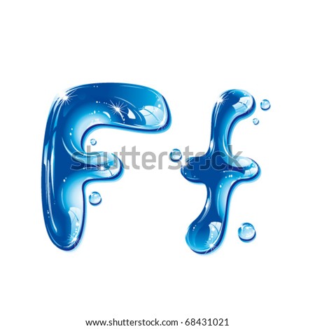 vector water letter Images Images, Royalty Water Vectors Free & Stock Letters