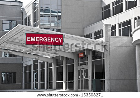 Medical Center Sign Over New Hospital Stock Photo 50290621