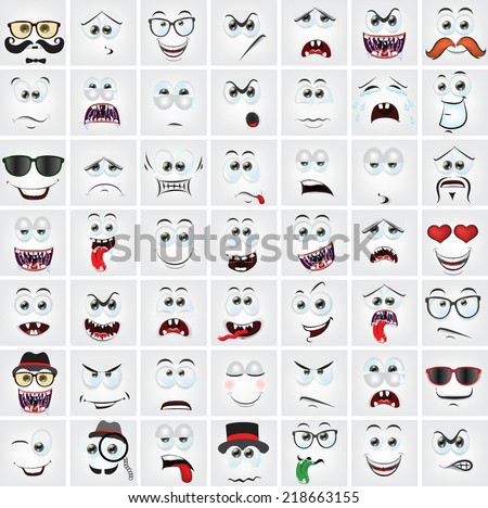 Facial Expressions Stock Vectors & Vector Clip Art | Shutterstock