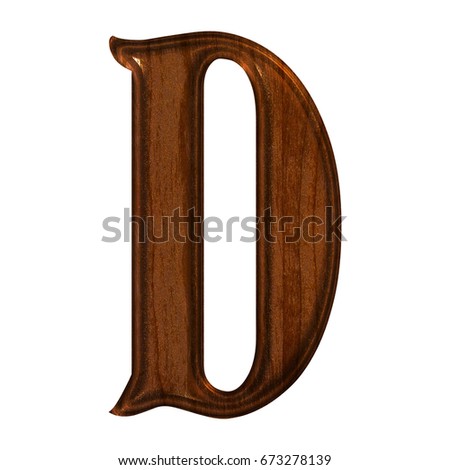 C D Wood Font Isolated Wooden Stock Vector 75604534 - Shutterstock