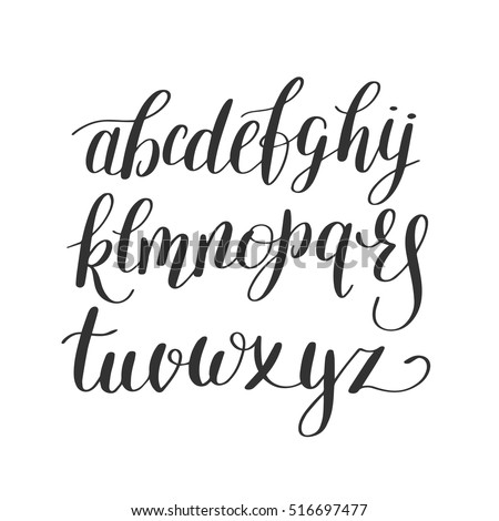 cursive font