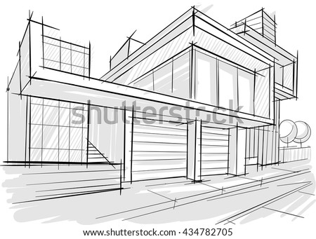 Architect Buildings Sketches architecture sketch stock vector 225873019 - shutterstock Architect Buildings Sketches architecture sketch stock vector 225873019 - shutterstock