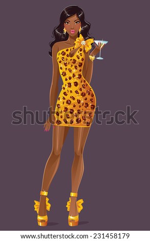 https://thumb7.shutterstock.com/display_pic_with_logo/70403/231458179/stock-vector-beautiful-afro-american-woman-in-yellow-dress-231458179.jpg