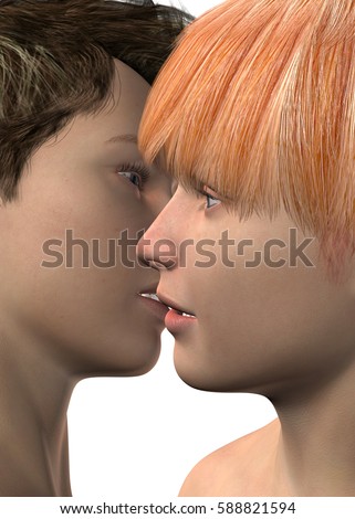 Transsexual dream Gay boy 3d