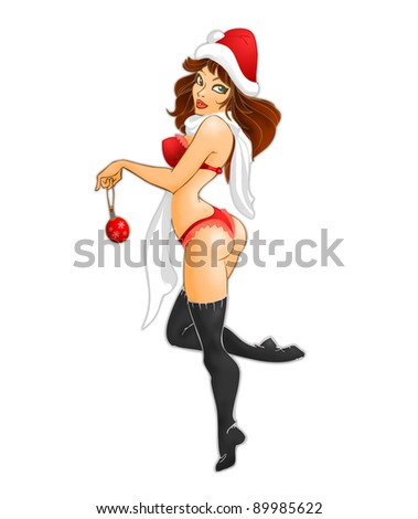 Sexy Santa girl.