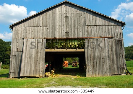 Tobacco Barn Kentucky Usa Weathered Tobacco Stock Photo 5410372 ...