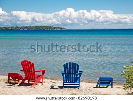 Adirondack Chair Beach Stock Images, Royalty-Free Images 