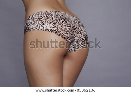 beautiful ass nice sexy curve with leopard print panty