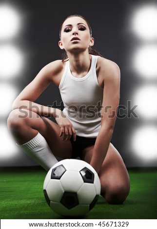 playing football girls Busty playing football girls Busty