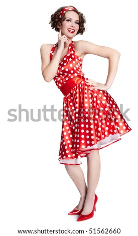 Pinup Girl American Style Stock Photo 54245308 - Shutterstock