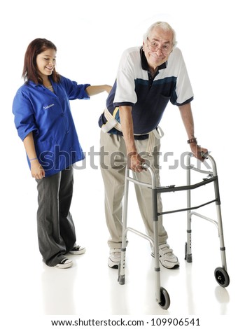 stock-photo-a-young-teen-volunteer-keeping-an-elderly-man-secure-as-he-ambulates-with-his-walker-on-a-white-109906541.jpg