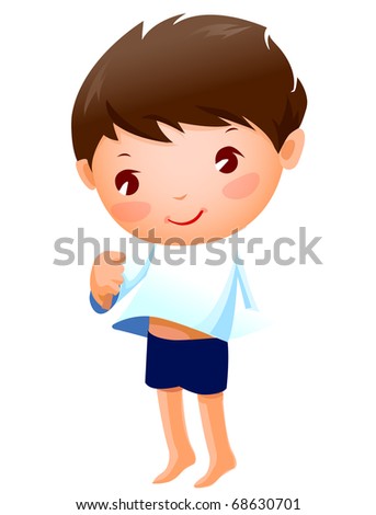 Cartoon Boy Finger Over His Mouth Stock Illustration 271552211 ...
