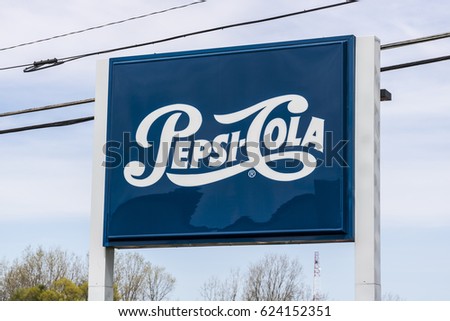 Fort Wayne - Circa April 2017: Legacy Pepsi Signage and Logo. Pepsi is one of the largest beverage producers in the world I