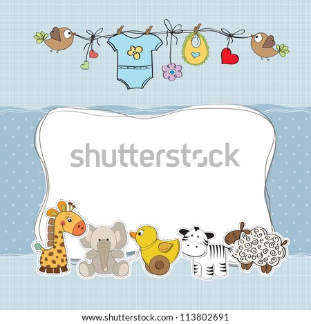 baby boy shower card
