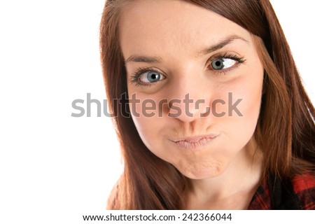 Holding Her Breath This Shot Woman Stock Photo 242366044 - Shutterstock