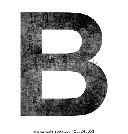 Grunge Letter B Alphabet Symbol Design Stock Illustration 38407156 ...