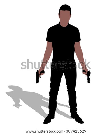 Man Holding Gun Stock Images, Royalty-Free Images & Vectors | Shutterstock