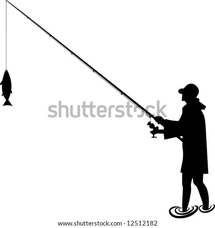 Free Free 211 Silhouette Bent Fishing Pole Svg SVG PNG EPS DXF File