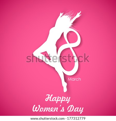 illustration of Happy Women's Day 8th March concept