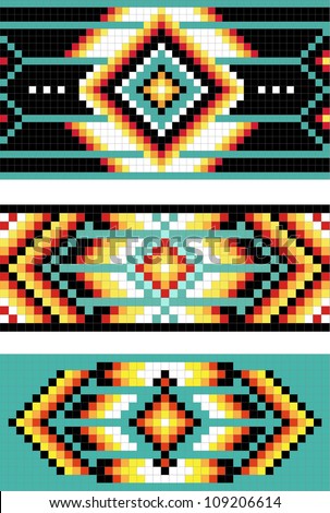 Traditional Native American Patterns Stock Photo Royalty 