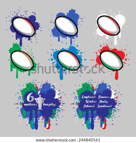 nations vector 6 logo & Rugby Images, Vectors Images Royalty Free Welsh Stock