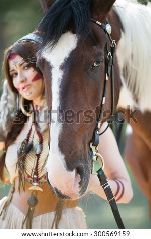 Beautiful Young Girl White Horse Stock Photo 64158205 - Shutterstock