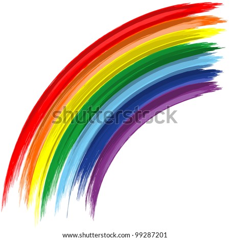 art rainbow abstract vector background. Version 1. - stock vector