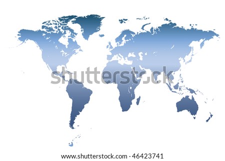 High Detail World Map Elements Separated Stock Vector 139265924