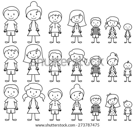 Stick Figure Family Stock Photos, Royalty-Free Images & Vectors ...