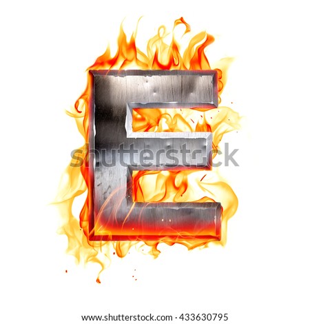 Fiery Font Letter F Stock Illustration 6812053 - Shutterstock