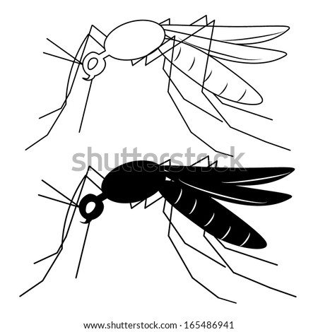 Mosquito Stock Vector 137494280 - Shutterstock