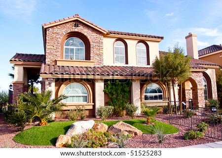 Stucco And Brick Exterior stucco house stock images, royalty-free images & vectors Stucco And Brick Exterior stucco house stock images, royalty-free images & vectors