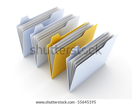 Selected Folder - stock photo