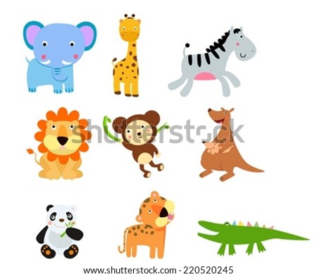 Vector Set Small Mammals Cartoon Styleopossum Stock Vector 316396757 ...